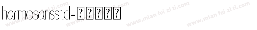 HarmoSansStd字体转换