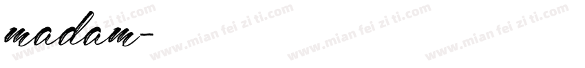 madam字体转换
