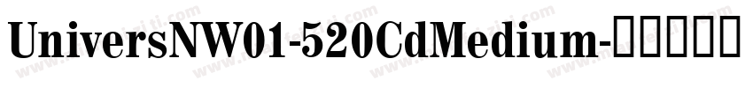 UniversNW01-520CdMedium字体转换