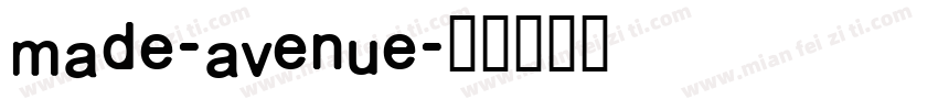 made-avenue字体转换