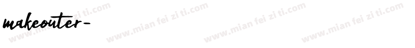 makeouter字体转换