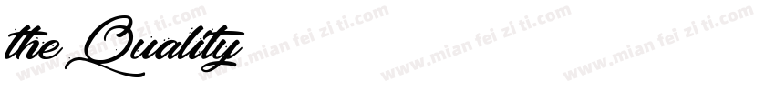 the-Quality字体转换