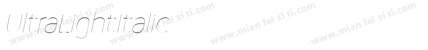 UltraLightItalic字体转换