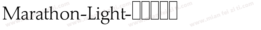 Marathon-Light字体转换