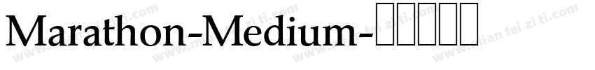 Marathon-Medium字体转换