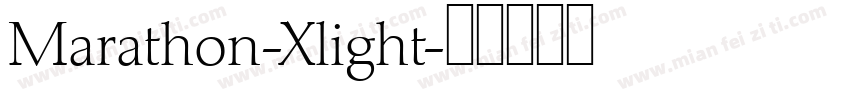 Marathon-Xlight字体转换
