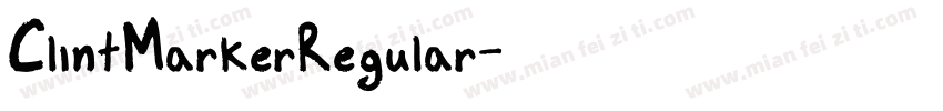 ClintMarkerRegular字体转换