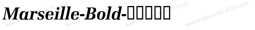 Marseille-Bold字体转换