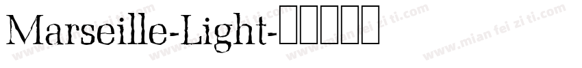 Marseille-Light字体转换