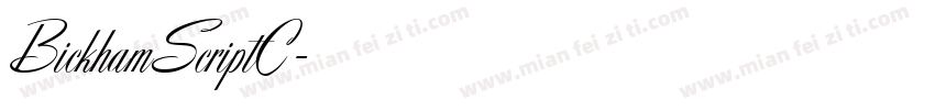 BickhamScriptC字体转换
