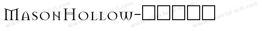 MasonHollow字体转换