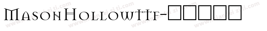MasonHollowttf字体转换