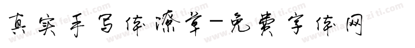 真实手写体潦草字体转换