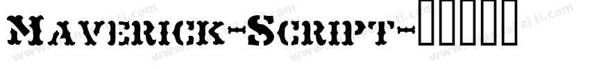 Maverick-Script字体转换