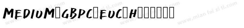 Medium-GBpc-EUC-H字体转换