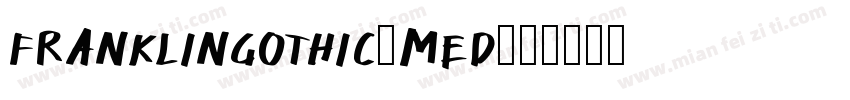 franklingothic-med字体转换