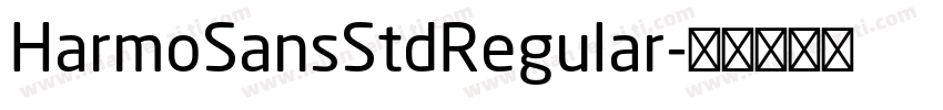 HarmoSansStdRegular字体转换