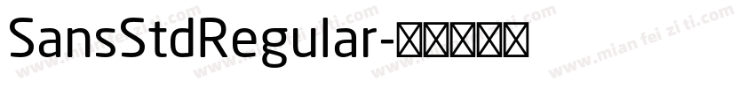 SansStdRegular字体转换