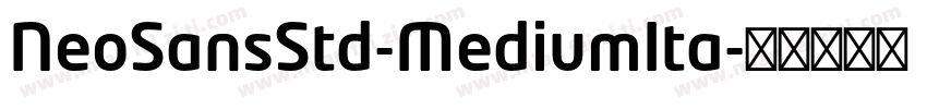 NeoSansStd-MediumIta字体转换