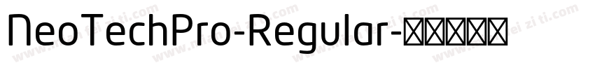 NeoTechPro-Regular字体转换