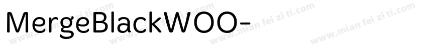 MergeBlackWOO字体转换