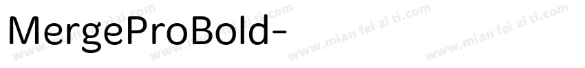 MergeProBold字体转换