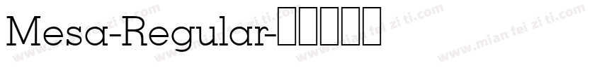 Mesa-Regular字体转换