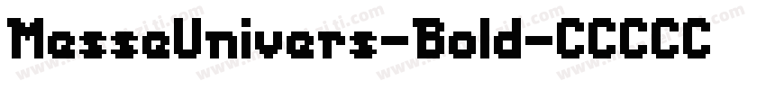 MesseUnivers-Bold字体转换