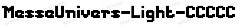 MesseUnivers-Light字体转换