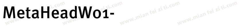 MetaHeadW01字体转换