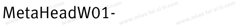 MetaHeadW01字体转换