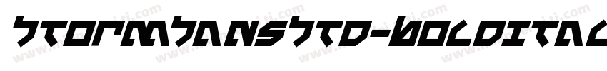StormSansStd-BoldItalic字体转换
