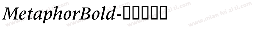 MetaphorBold字体转换