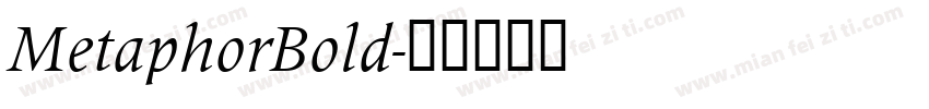 MetaphorBold字体转换