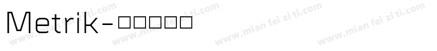 Metrik字体转换