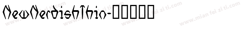 NewNerdishThin字体转换