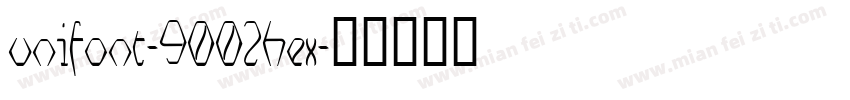 unifont-9002hex字体转换