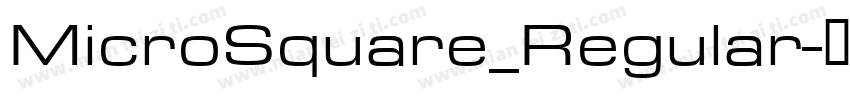 MicroSquare_Regular字体转换