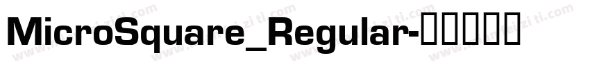 MicroSquare_Regular字体转换