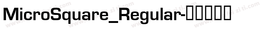 MicroSquare_Regular字体转换