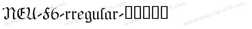 NEU-F6-rregular字体转换