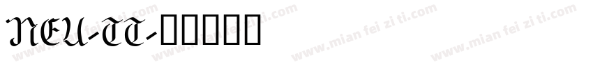 NEU-TT字体转换