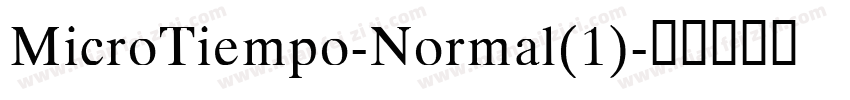 MicroTiempo-Normal(1)字体转换