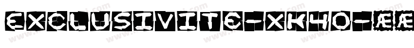 Exclusivite-xK4O字体转换