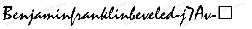Benjaminfranklinbeveled-j7Av字体转换