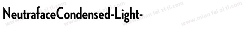 NeutrafaceCondensed-Light字体转换