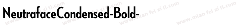 NeutrafaceCondensed-Bold字体转换