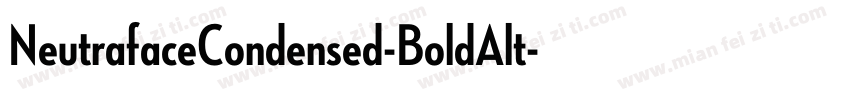 NeutrafaceCondensed-BoldAlt字体转换