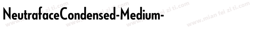 NeutrafaceCondensed-Medium字体转换