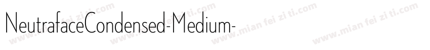 NeutrafaceCondensed-Medium字体转换